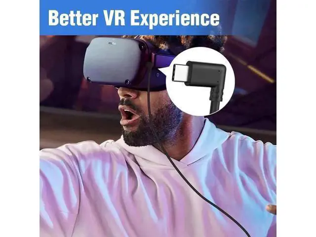 Alt view image 2 of 7 - 13FT/4M USB-A to USB-C Cable, 10Gbps High Speed Link Cable for Oculus Quest, Steam VR, Fast Charging & Data Sync