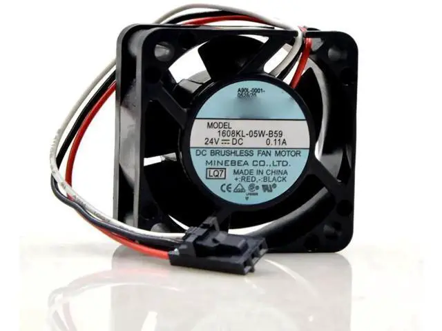 Alt view image 5 of 5 - 1608KL-05W-B59 4020 Cooling Fan, DC24V 0.11A for FANUC System