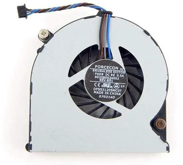 Main image of CPU Cooling Fan Replacement for HP 6450b 8440p 8460p 8460W 8470P 8470W 6460B 6465B 6470B 6475B, 4-Wire, P/N 646285-001 641839-001