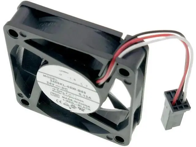 Alt view image 4 of 6 - 60x60x15mm System Cooling Fan for Fanuc 2406KL-05W-B59, DC24V 0.13A 3.12W 4600RPM 3-Wire