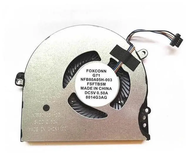 Main image of New CPU Cooling Fan NFB80A05H-003 927918-001 for HP Pavilion 15-CC/15-CK/14-BK/14-BP TPN-Q191 Series Laptops