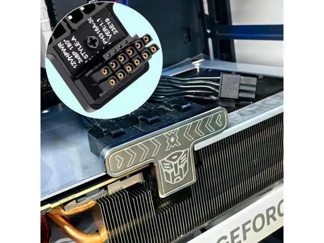 Alt view image 5 of 6 - 90° Downward Angled 12VHPWR 16Pin to Triple ATX 8Pin Power Adapter, ATX3.0 PCIe5.0 for RTX 4080 / 5090Ti GPU