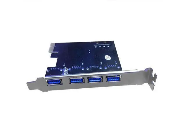 Alt view image 4 of 6 - PCI-E to 4-Port USB 3.0 Expansion Card, PCIe USB Hub Adapter with 15-Pin SATA Power Port