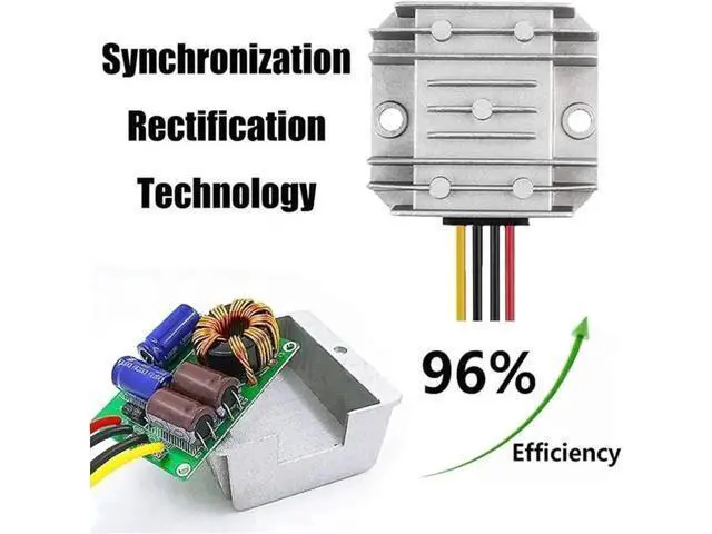 Alt view image 3 of 6 - 24V to 12V DC-DC Step Down Converter, Waterproof Power Module 5A 60W for Golf Cart Club Car