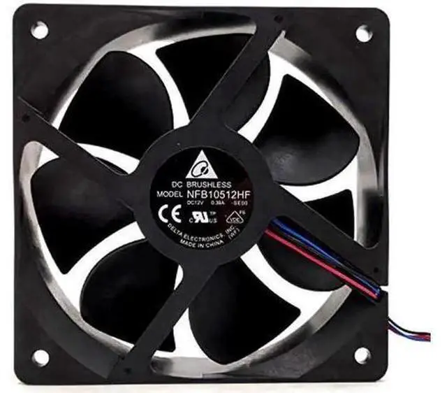 Main image of Delta NFB10512HF Projector Cooling Fan, 10532 12V 0.39A 3-Wire