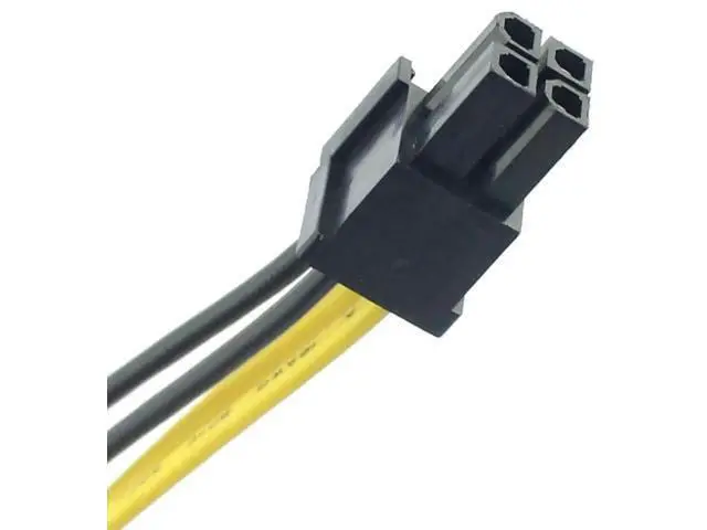 Alt view image 5 of 6 - 2-Pack 20cm 18AWG ATX 24Pin (20+4Pin) Splitter Extension Cables, Motherboard Power Adapter Cords for BTC Mining Rig