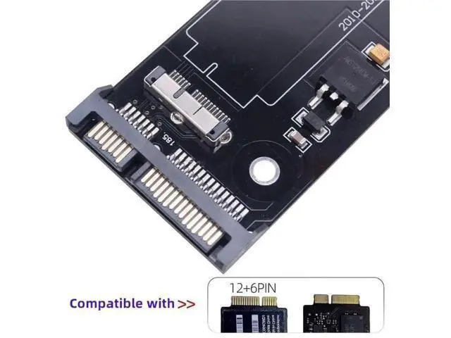 Alt view image 2 of 7 - USB 3.0 to SATA 22Pin & 12+6Pin SSD Adapter, PCB Disk Drive Cable for 2010-2011 MacBook Air A1369 A1370 SSD