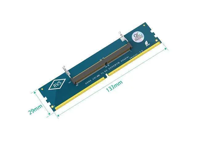 Alt view image 2 of 4 - DDR5 SO-DIMM to U-DIMM Adapter, Laptop DDR5 Memory Riser Card, 262Pin SO-DIMM to 288Pin U-DIMM Converter for Desktop PC Memory Tester