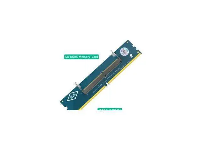 Alt view image 3 of 4 - DDR5 SO-DIMM to U-DIMM Adapter, Laptop DDR5 Memory Riser Card, 262Pin SO-DIMM to 288Pin U-DIMM Converter for Desktop PC Memory Tester