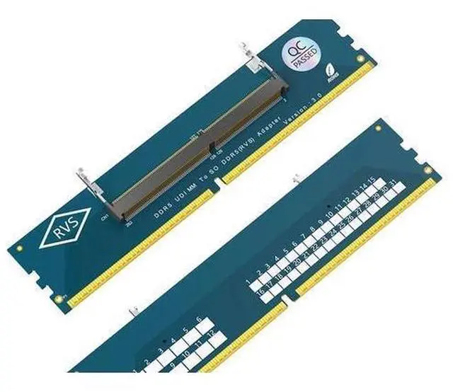 Main image of DDR5 SO-DIMM to U-DIMM Adapter, Laptop DDR5 Memory Riser Card, 262Pin SO-DIMM to 288Pin U-DIMM Converter for Desktop PC Memory Tester