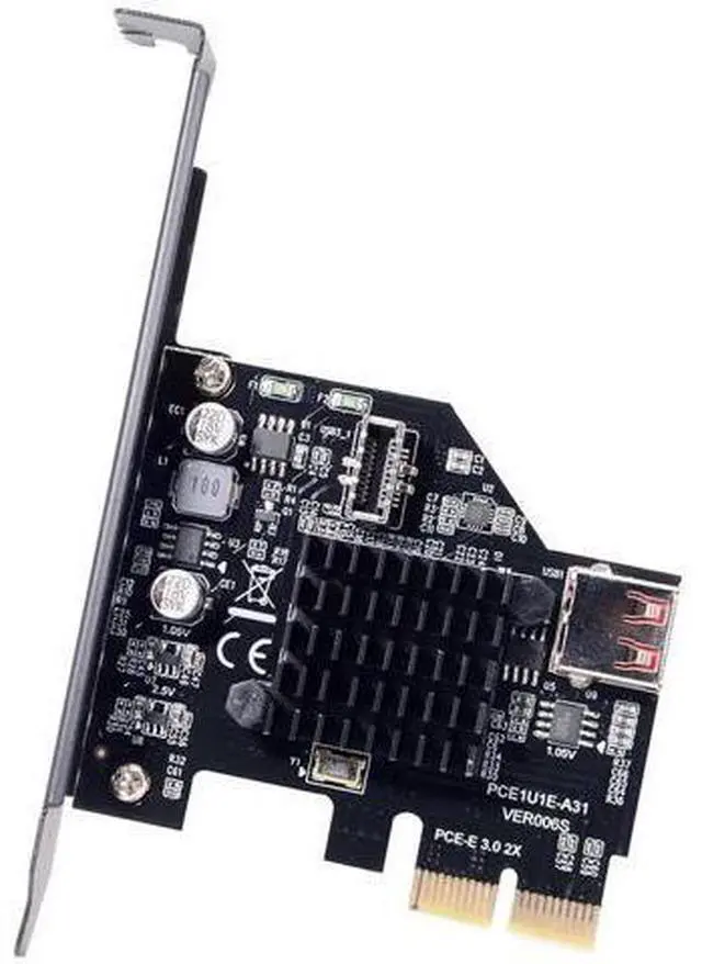 Main image of PCI-E to USB 3.1 Type-E & USB 2.0 Front Panel Adapter Card, 10Gbps+480Mbps Motherboard Expansion Card