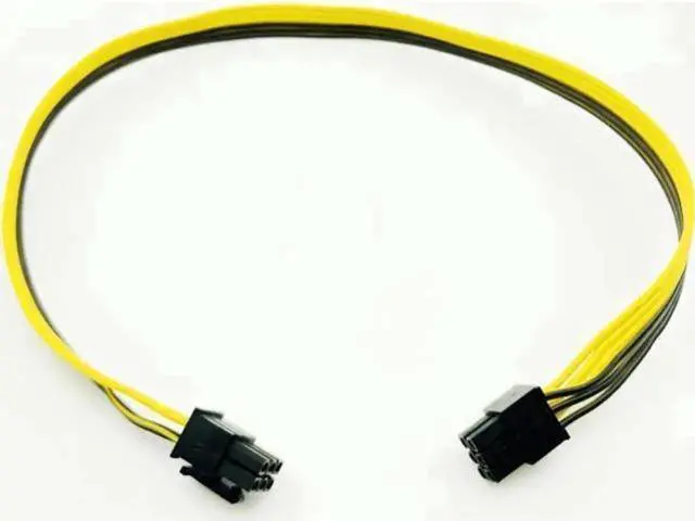 Main image of 10PCS PCIe 6Pin Male to Male Extension Cables, 18AWG PCI-Express Power Adapter Cords for BTC Mining Rigs