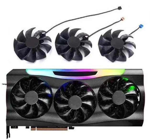 Main image of 87MM PLD09220S12H GPU Cooling Fan, 4-Pin PWM Replacement for EVGA GeForce RTX 3070 3080 Ti 3090 FTW3 Ultra Gaming