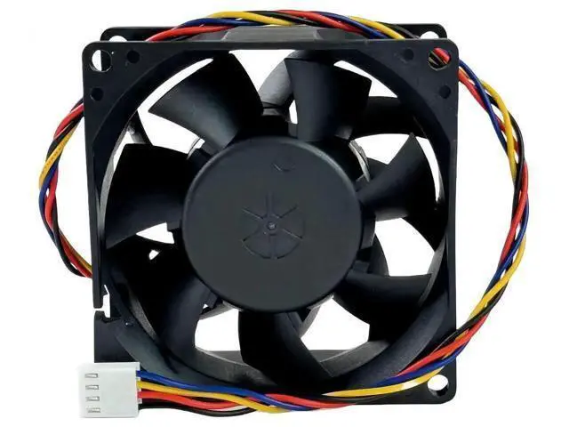 Alt view image 6 of 7 - AVC DAZB0838RCM 80×80×38mm PWM Cooling Fan, DC 13.6V 0.17A, 4-Pin 4-Wire Industrial Axial Fan