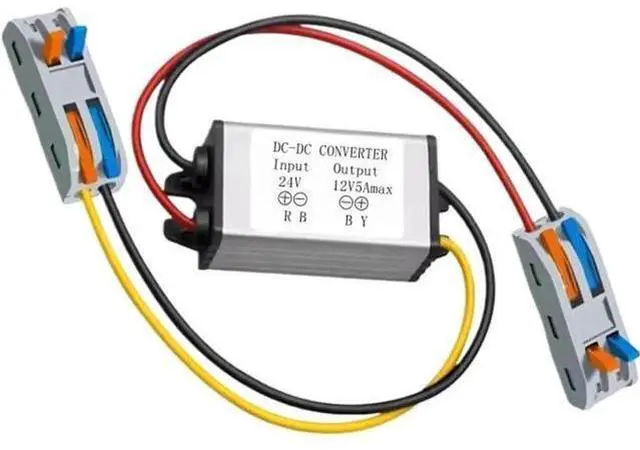 Main image of 24V to 12V Step Down Converter 5A 60W DC-DC Reducer, 15-35V Input Power Regulator for Car Truck Boat Solar System