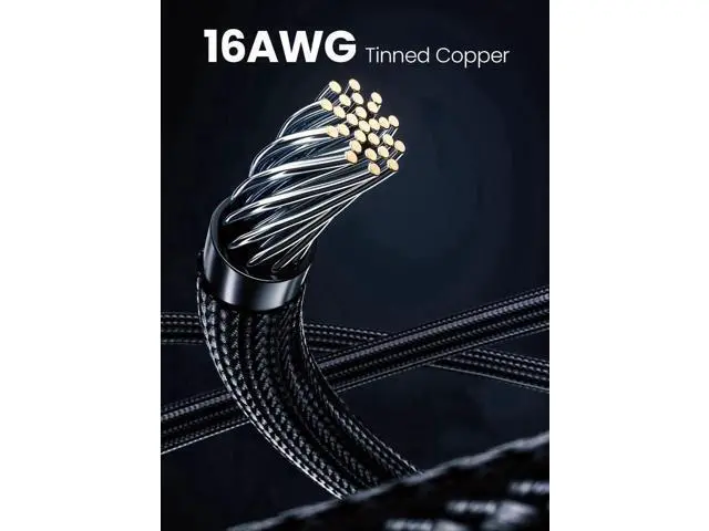 Alt view image 5 of 7 - 40cm Black Braided 12V-2x6 16Pin to 4×8Pin PCIe GPU Power Extension Cable, PCIe 5.0 16AWG 12VHPWR Cord for RTX 5090/5080/5070/5070Ti/4090/4080/4070Ti/3090Ti