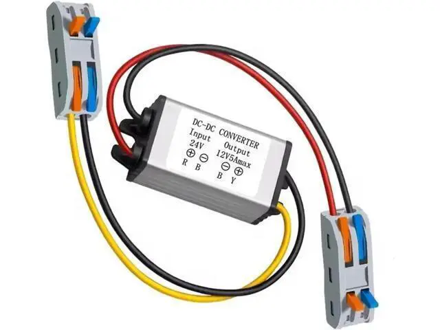 Alt view image 2 of 6 - 24V to 12V Step Down Converter 5A 60W DC-DC Reducer, 15-35V Input Power Regulator for Car Truck Boat Solar System