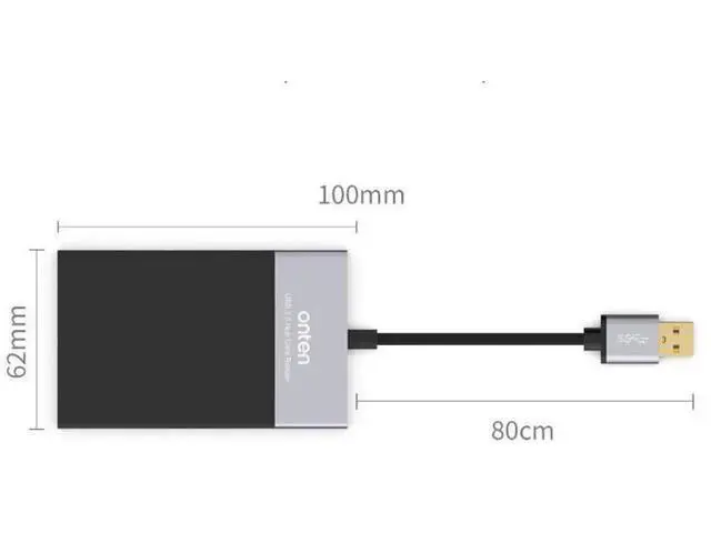 Alt view image 3 of 7 - White 6-in-1 USB 3.0 OTG Hub Multi Card Reader, High Speed Memory Card Adapter Supports SD TF CF XQD Cards for Cameras Laptops