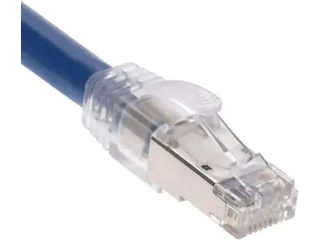 Alt view image 2 of 5 - 20 Pack CAT8 Shielded RJ45 Ethernet Plugs, 8P8C Network Cable Connector Ends with Clear Strain Relief Boots