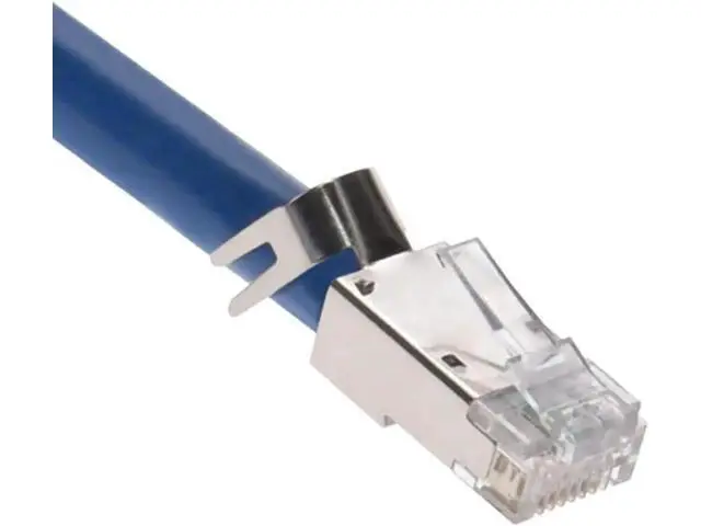 Alt view image 5 of 5 - 20 Pack CAT8 Shielded RJ45 Ethernet Plugs, 8P8C Network Cable Connector Ends with Clear Strain Relief Boots