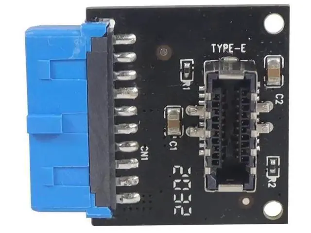 Alt view image 4 of 6 - 2 Pcs USB 3.1 Type-E to 20Pin USB 3.0 Header Extension Cable Adapter for Motherboard Front Panel