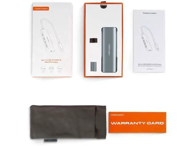 Alt view image 4 of 7 - 5-in-1 USB C Multiport Hub, Space Grey Aluminum USB C Adapter with 8K@30Hz / 4K@120Hz HDMI, 100W PD Pass-Through Charging & 3×USB 3.0 Ports, Portable USB C Dock Compatible with MacBook Pro/Air, iPad P