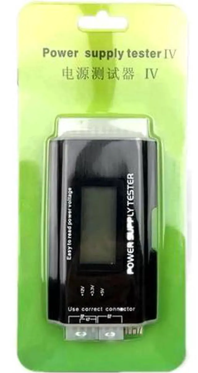 Main image of Digital LCD ATX Power Supply Tester, 20/24 Pin PSU Checker for SATA HDD ATX BTX Power Measurement
