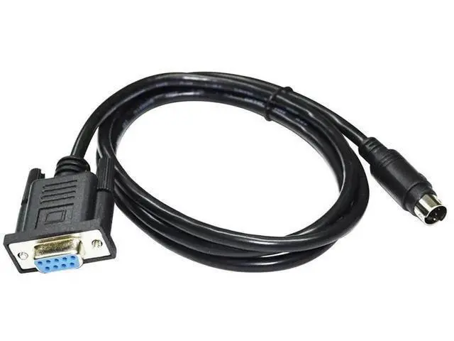 Alt view image 2 of 6 - 3M DB9 Female to Mini DIN 4Pin MD4 RS232 Serial Communication Cable, Dedicated for Estun ESV Touchscreen Connecting to Estun EP PLC
