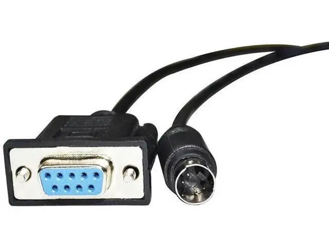 Alt view image 4 of 6 - 3M DB9 Female to Mini DIN 4Pin MD4 RS232 Serial Communication Cable, Dedicated for Estun ESV Touchscreen Connecting to Estun EP PLC