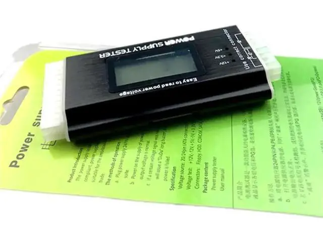 Alt view image 4 of 4 - Digital LCD ATX Power Supply Tester, 20/24 Pin PSU Checker for SATA HDD ATX BTX Power Measurement