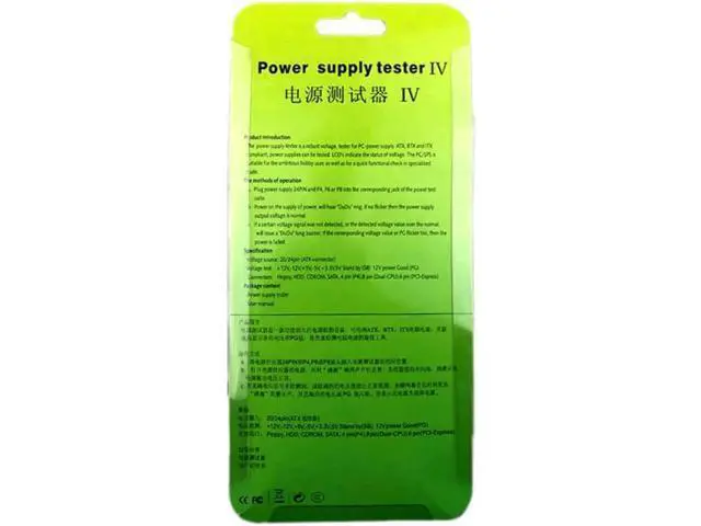 Alt view image 3 of 4 - Digital LCD ATX Power Supply Tester, 20/24 Pin PSU Checker for SATA HDD ATX BTX Power Measurement