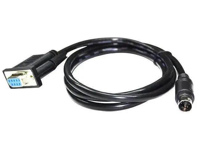 Alt view image 6 of 6 - 3M DB9 Female to Mini DIN 4Pin MD4 RS232 Serial Communication Cable, Dedicated for Estun ESV Touchscreen Connecting to Estun EP PLC