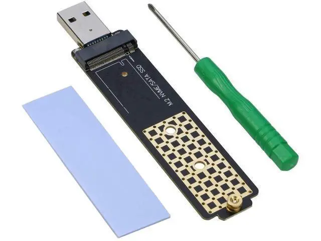 Alt view image 4 of 6 - M.2 to USB 3.1 Adapter, Dual Protocol NVMe & SATA NGFF SSD Reader, M Key / B+M Key Compatible
