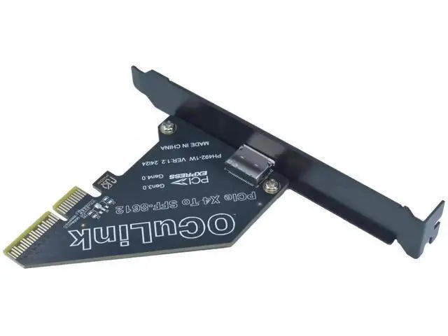 Alt view image 2 of 5 - PCIe 4.0 x4 to OCuLink SFF-8612 External Adapter Card, eGPU Dock Expansion Card for Mini PC