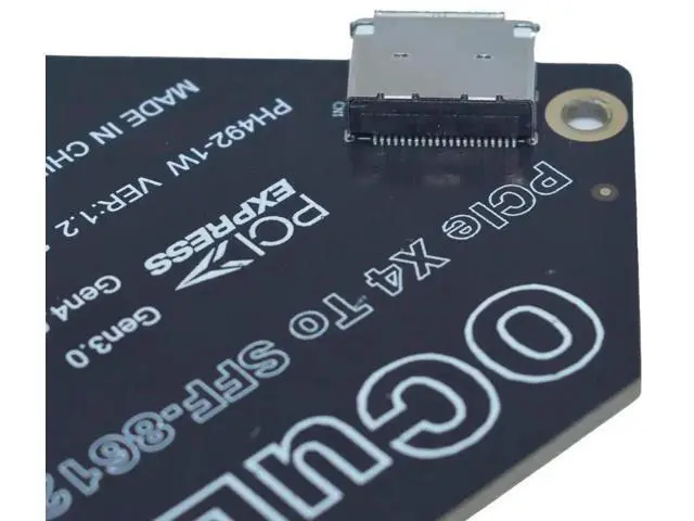 Alt view image 3 of 5 - PCIe 4.0 x4 to OCuLink SFF-8612 External Adapter Card, eGPU Dock Expansion Card for Mini PC