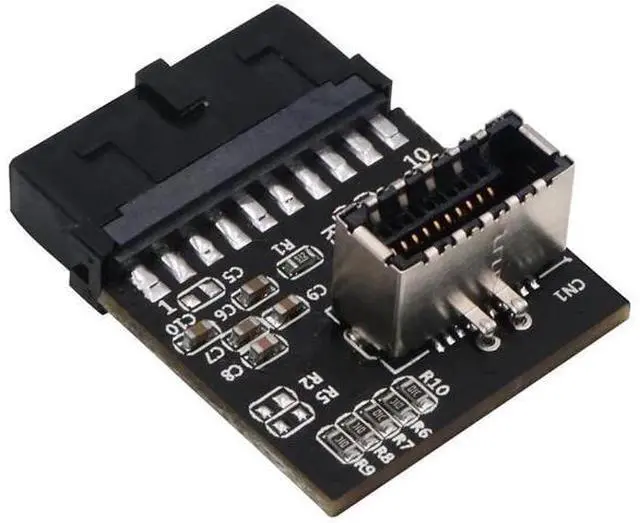 Main image of USB 3.1 Gen 2 20Pin IDC Header to Type E A-Key Adapter, Motherboard Internal Converter for Type C Panel Mount