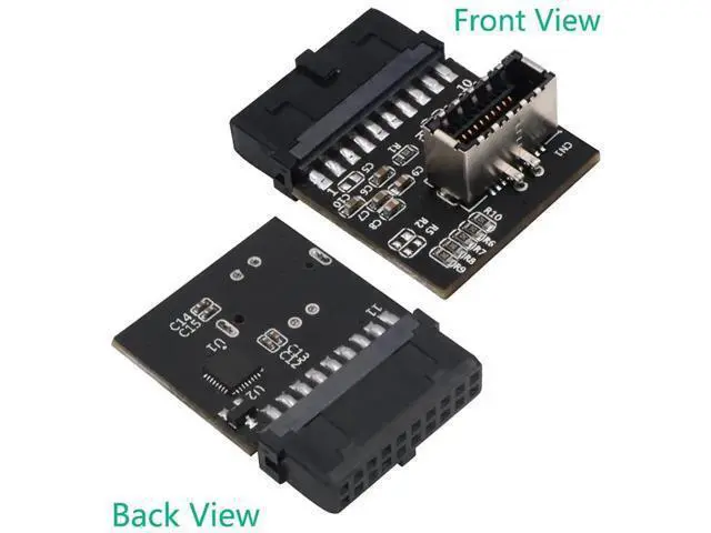 Alt view image 2 of 5 - USB 3.1 Gen 2 20Pin IDC Header to Type E A-Key Adapter, Motherboard Internal Converter for Type C Panel Mount
