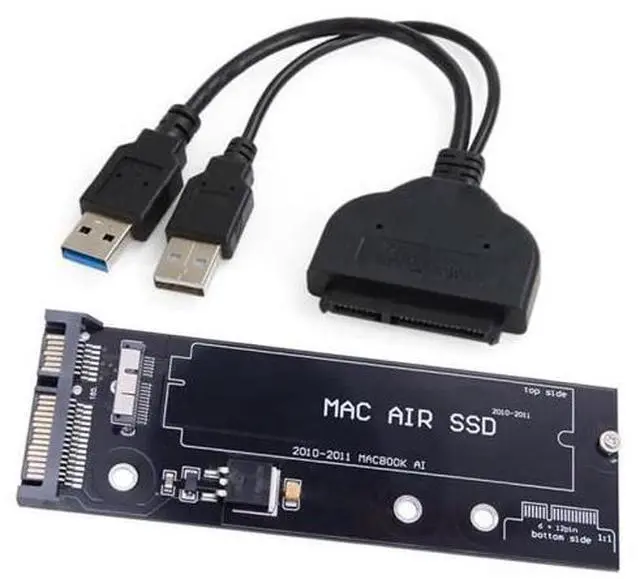 Main image of USB 3.0 to SATA 22Pin & 12+6Pin SSD Adapter, PCB Converter for 2010-2011 MacBook Air A1369 A1370