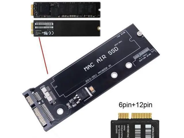 Alt view image 4 of 7 - USB 3.0 to SATA 22Pin & 12+6Pin SSD Adapter, PCB Converter for 2010-2011 MacBook Air A1369 A1370