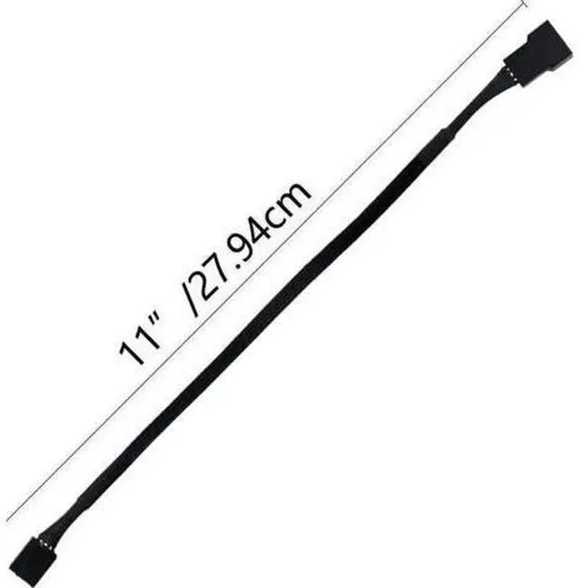 Main image of 10 Pack 10 Inch 4-Pin PWM Fan Extension Cords for ATX PC Case Fans