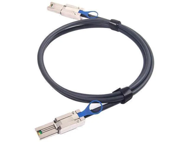 Alt view image 4 of 4 - 1m/3.3ft SFF-8088 Male to Male External Mini SAS HD Cable, 26Pin 100-Ohm Shielded SAS 2.0 6Gbps Hybrid SAS Wire for Server RAID Controller, DAS Direct Attached Storage, External Storage Enclosure & Da