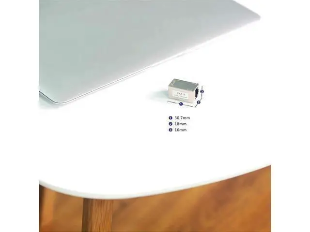 Alt view image 6 of 7 - 10 Pack Silver Shielded RJ45 Cat6 Coupler, Female to Female Inline PoE Ethernet Extender Connector Compatible with Cat5/Cat5e/Cat6 Network Cables