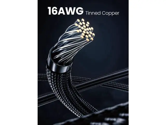 Alt view image 3 of 7 - 16Pin 12VHPWR (12V-2x6) to 4×PCIe 8Pin GPU Power Extension Cable, PCIe 5.0, 40cm Braided Sleeved, 16AWG Black Cord, Compatible with RTX 5090/5080/5070/5070Ti/4090/4080/4070Ti/3090Ti