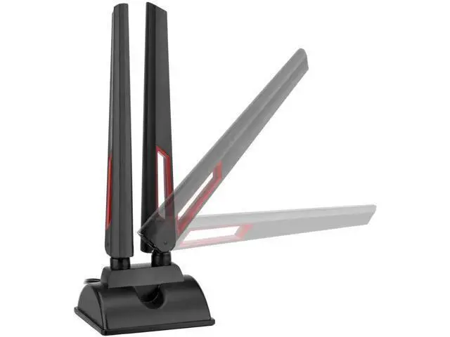 Alt view image 5 of 6 - WiFi 6E Tri-Band Antenna 2.4G/5G/6G, Magnetic Base RP-SMA Antenna with Extension Cable for Desktop PC