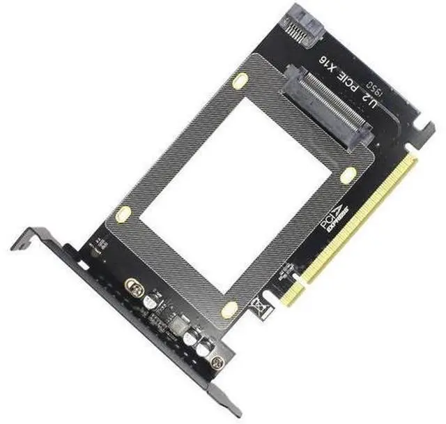Main image of PCIe 3.0 x16 to U.2 SFF-8639 Adapter Card, NVMe U.2 SSD Converter for 2.5" U.2 NVMe / SATA SSD, Compatible with Intel U.2 SSD & Samsung PM953