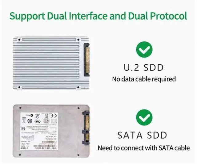 Alt view image 5 of 7 - PCIe 3.0 x16 to U.2 SFF-8639 Adapter Card, NVMe U.2 SSD Converter for 2.5" U.2 NVMe / SATA SSD, Compatible with Intel U.2 SSD & Samsung PM953