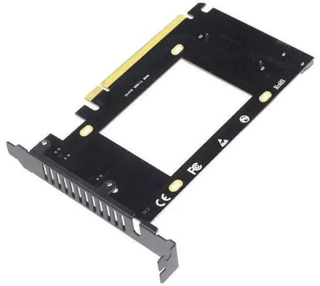 Alt view image 6 of 7 - PCIe 3.0 x16 to U.2 SFF-8639 Adapter Card, NVMe U.2 SSD Converter for 2.5" U.2 NVMe / SATA SSD, Compatible with Intel U.2 SSD & Samsung PM953