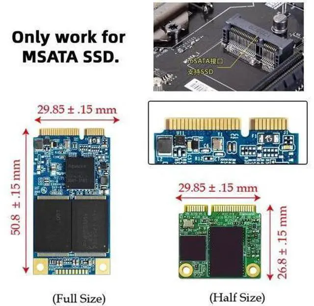 Alt view image 7 of 7 - Dual mSATA to 2.5" SATA RAID Bridge Adapter Card, Support RAID0/JOBD/Span Mode for 2.5-inch SATA Drive Enclosure