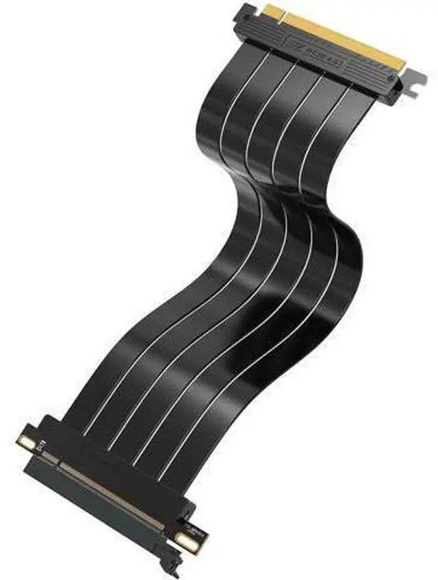 Main image of PCIe 4.0 x16 Extreme Flexible GPU Riser Cable, Straight Connector, 11.8 Inch (30cm) High Speed Graphics Card Extension Cord