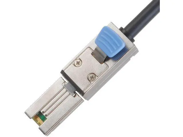 Alt view image 2 of 5 - 1M SFF-8088 Male to Male External Mini SAS Cable, 26Pin 6Gbps SAS 2.0 Shielded External Storage Wire for Server RAID Card, DAS Disk Array, External Hard Drive Enclosure & Data Center Storage Connectio
